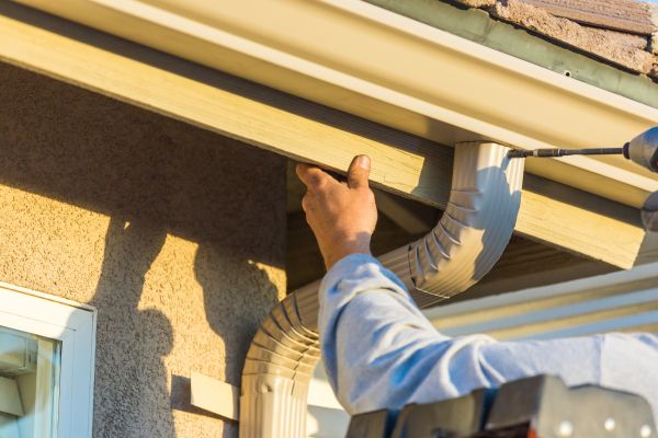 Cost of Aluminum Rain Gutter Service in Houston